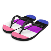 Genderfluid Pride Flip-Flops